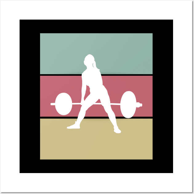 Powerlifting Girl Deadlift Wall Art by High Altitude